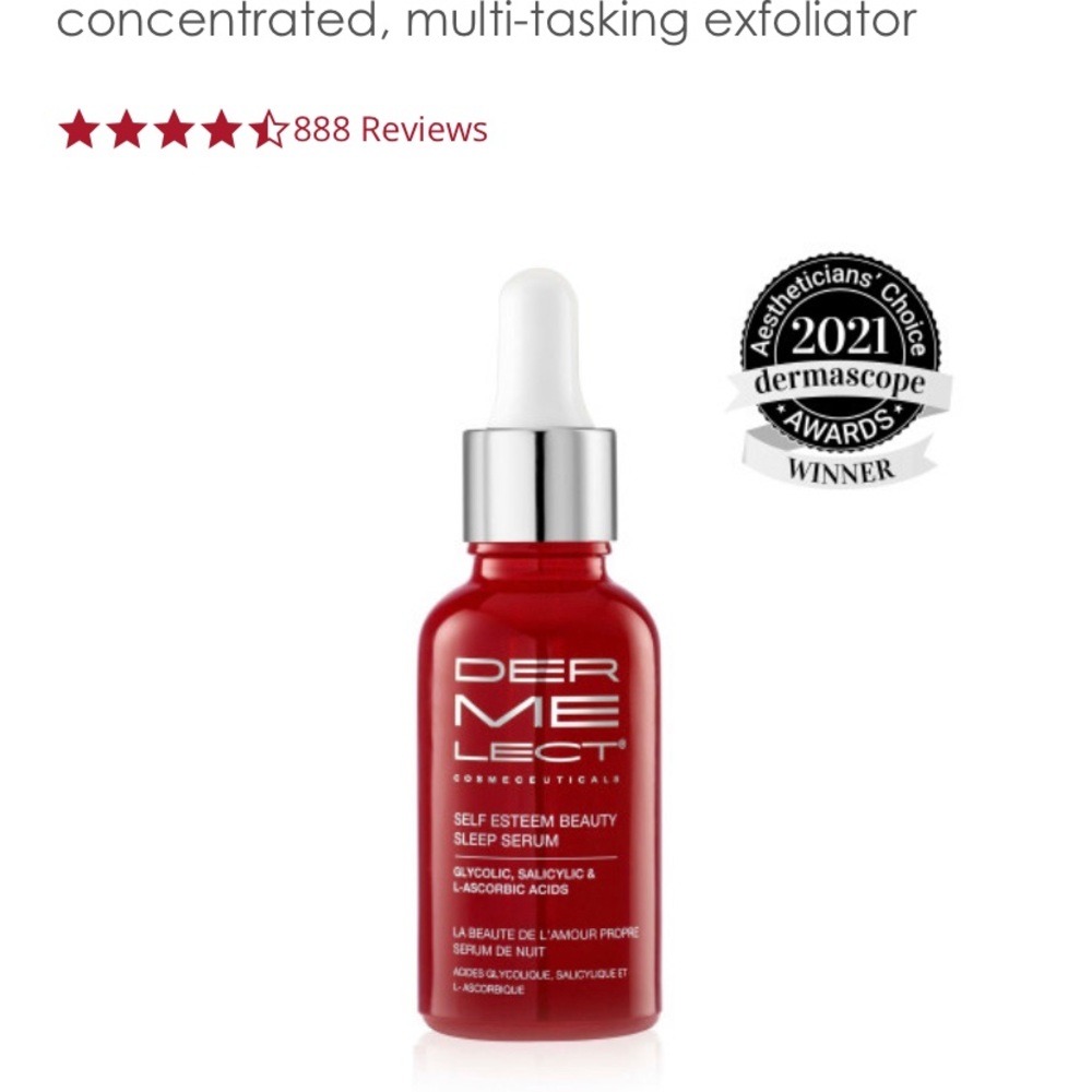 Dermelect Self Esteem Beauty Sleep Serum